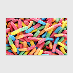Бумага для упаковки Мармеладные червячки, цвет: 3D-принт