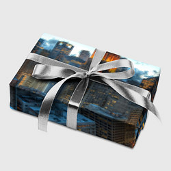Бумага для упаковки Городские будни, цвет: 3D-принт — фото 2