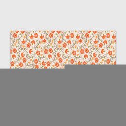 Бумага для упаковки Оранжевый вьюнок, цвет: 3D-принт