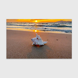 Бумага для упаковки Ракушка на песочном берегу тихого океана, цвет: 3D-принт