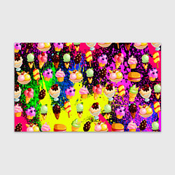 Бумага для упаковки Мороженки Вкуснятина, цвет: 3D-принт