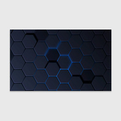 Бумага для упаковки Неоновая броня голубая, цвет: 3D-принт