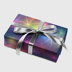 Бумага для упаковки Разноцветные неоновые блики, цвет: 3D-принт — фото 2