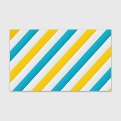 Бумага для упаковки Желтые и синие полосы, цвет: 3D-принт
