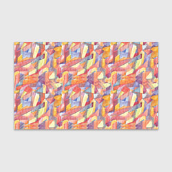 Бумага для упаковки Оранжевая мозаика акварель, цвет: 3D-принт