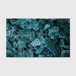 Бумага для упаковки Голубые кристаллы, цвет: 3D-принт