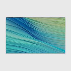 Бумага для упаковки Абстрактные синезелёные волны, цвет: 3D-принт