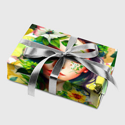 Бумага для упаковки Девушка Весна - акварель, цвет: 3D-принт — фото 2