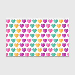 Бумага для упаковки Яркие сердечки, цвет: 3D-принт