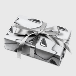 Бумага для упаковки Металло-чешуйчатая серая броня, цвет: 3D-принт — фото 2