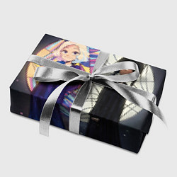 Бумага для упаковки Энид и Уэнсдэй на фоне окна, цвет: 3D-принт — фото 2