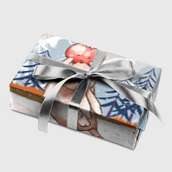 Бумага для упаковки Зайка и елочная игрушка, цвет: 3D-принт — фото 2