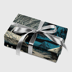 Бумага для упаковки Деревня зимой в полнолуние, цвет: 3D-принт — фото 2