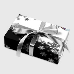 Бумага для упаковки Сноуборд черно-белый, цвет: 3D-принт — фото 2