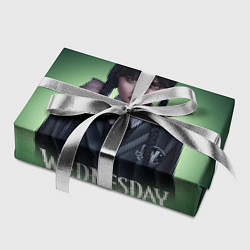 Бумага для упаковки Wednesday green, цвет: 3D-принт — фото 2
