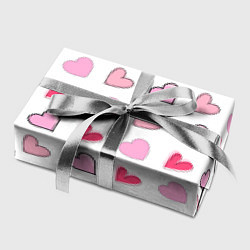 Бумага для упаковки Валентинки на белом фоне, цвет: 3D-принт — фото 2