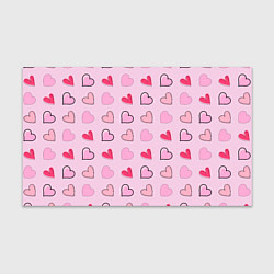 Бумага для упаковки Валентинки на нежно-розовом фоне, цвет: 3D-принт
