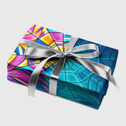 Бумага для упаковки Уэнсдей - окно ночной витраж - текстура зерна, цвет: 3D-принт — фото 2