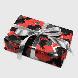 Бумага для упаковки Красно-черный камуфляж, цвет: 3D-принт — фото 2