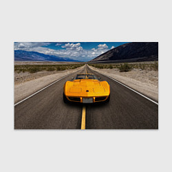 Бумага для упаковки Ретро маслкар Chevrolet Corvette Stingray, цвет: 3D-принт