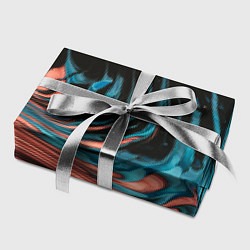 Бумага для упаковки Эффект красно-голубых красок, цвет: 3D-принт — фото 2