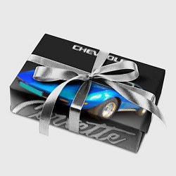 Бумага для упаковки Синий Chevrolet Corvette 70-х годов, цвет: 3D-принт — фото 2