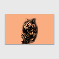 Бумага для упаковки Экзотический кот и рыба, цвет: 3D-принт