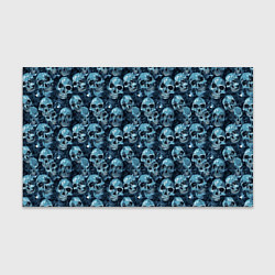 Бумага для упаковки Синие черепа, цвет: 3D-принт