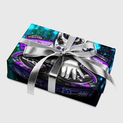 Бумага для упаковки Space DJ - neon starfall, цвет: 3D-принт — фото 2
