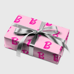 Бумага для упаковки Барби паттерн буква B, цвет: 3D-принт — фото 2