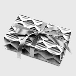 Бумага для упаковки Ромбы из черных треугольников, цвет: 3D-принт — фото 2