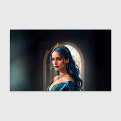 Бумага для упаковки Девушка принцесса с синими волосами, цвет: 3D-принт