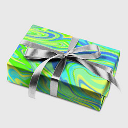 Бумага для упаковки Неоновая абстракция волны, цвет: 3D-принт — фото 2