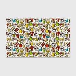 Бумага для упаковки Завтрак - цветной, цвет: 3D-принт