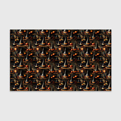 Бумага для упаковки Тыквы в шляпах на хеллоуин, цвет: 3D-принт