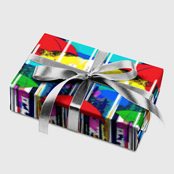 Бумага для упаковки Mirror pattern of umbrellas - pop art, цвет: 3D-принт — фото 2