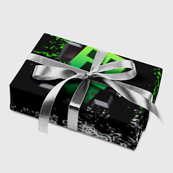Бумага для упаковки Крипер зелёная кровь, цвет: 3D-принт — фото 2