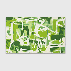 Бумага для упаковки Белая и зеленая краска, цвет: 3D-принт
