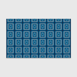 Бумага для упаковки Вязаный синий узор, цвет: 3D-принт