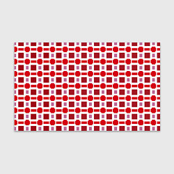 Бумага для упаковки Красные кирпичики и белые полосы, цвет: 3D-принт
