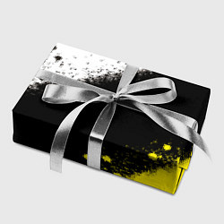 Бумага для упаковки Брызги желто-черных красок, цвет: 3D-принт — фото 2