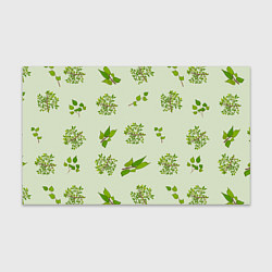 Бумага для упаковки Веточки с зелеными листьями растение, цвет: 3D-принт