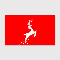 Бумага для упаковки Рождественский олень Red and white, цвет: 3D-принт