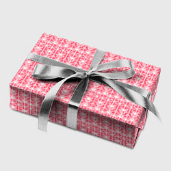 Бумага для упаковки Белые узоры на розовом, цвет: 3D-принт — фото 2