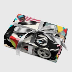 Бумага для упаковки Женщина и животные винтажный коллаж, цвет: 3D-принт — фото 2