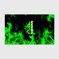 Бумага для упаковки Samurai green fire toxic, цвет: 3D-принт