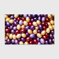 Бумага для упаковки Красные и фиолетовые пасхальные яйца, цвет: 3D-принт