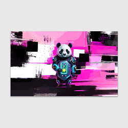 Бумага для упаковки Funny panda - cyberpunk, цвет: 3D-принт