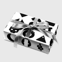 Бумага для упаковки Love death robots pattern white, цвет: 3D-принт — фото 2