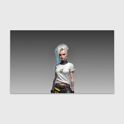 Бумага для упаковки Блондинка в белой футболке Cyberpunk 2077, цвет: 3D-принт